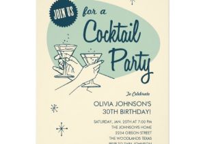 Vintage Cocktail Party Invitations Retro Cocktail Party Invitations Zazzle Com
