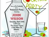 Vintage Cocktail Party Invitations Retro Martini Cocktail Party Invitations Paperstyle