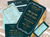 Vintage Hollywood Wedding Invitations Old Hollywood Glamour Wedding Invitation by