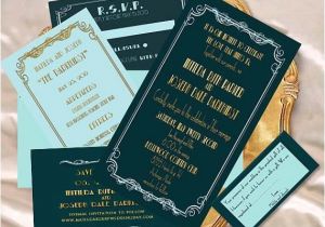 Vintage Hollywood Wedding Invitations Old Hollywood Glamour Wedding Invitation by