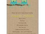 Vintage Owl Baby Shower Invitations Vintage Brown Owl Baby Shower Invitations Bs056