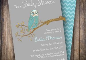 Vintage Owl Baby Shower Invitations Vintage Owl Baby Shower Invitation Retro Owl Baby Shower