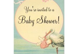 Vintage Stork Baby Shower Invitations 1 000 Stork Invitations Stork Announcements & Invites