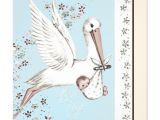 Vintage Stork Baby Shower Invitations Teal Blue Vintage Stork Baby Shower Invitation