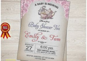 Vintage Tea Party Baby Shower Invites Baby Shower Invitation Luxury Vintage Tea Party Baby