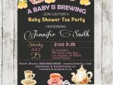 Vintage Tea Party Baby Shower Invites Vintage Floral Baby Shower Tea Party Invitation