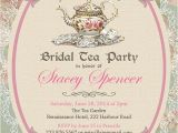 Vintage Tea Party Baby Shower Invites Vintage Tea Party Invitation Bridal by