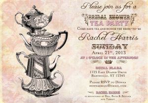 Vintage Tea Party Invitations Free Vintage Tea Party Bridal Shower Invitation Vintage Diy