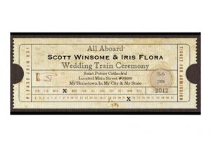 Vintage Train Ticket Wedding Invitation Template 12 Best Images About Train Ticket Invitations On Pinterest