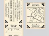 Vintage Train Ticket Wedding Invitation Template Vintage Train Ticket Template Stationary Vintage