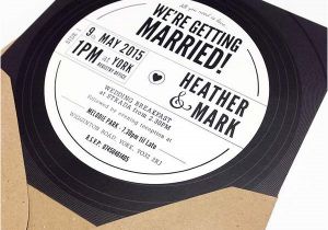 Vinyl Record Party Invitation Template 25 Unique Wedding Invitations You Wish You Had thought Of