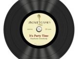 Vinyl Record Party Invitation Template Vintage Microphone Vinyl Record Party Invitations Zazzle Com
