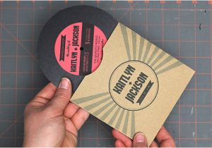 Vinyl Record Wedding Invitation Template 15 Slip Record Inside Sleeve