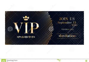Vip Party Invitations Template Vip Invitation Card Premium Design Template Stock Vector