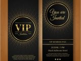 Vip Party Invitations Template Vip Invitation Template Vector Free Download
