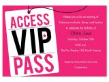 Vip Pass Birthday Invitations Free Vip Pass Invitation Template