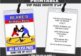 Vip Pass Birthday Invitations Free Wrestling Match Vip Pass Invitations Printable Boy Birthday