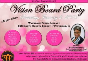 Vision Board Party Invitation Template 2016 Vision Board Party Tickets Sat Jan 2 2016 at 2 00
