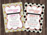 Vision Board Party Invitation Vision Board Party Polka Dot Invitation