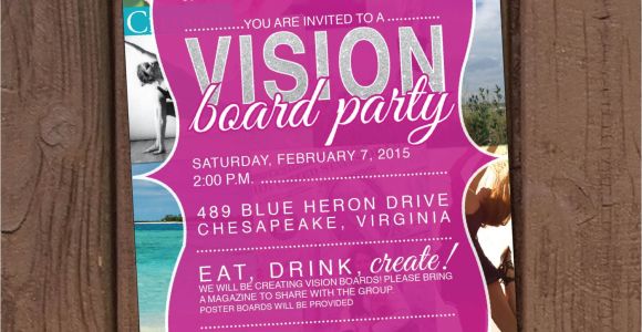 Vision Board Party Invitation Wording Vision Board Party Invitation