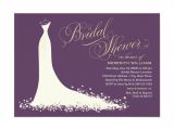 Vistaprint Australia Bridal Shower Invitations Invitations Bridal Rectangle Landscape Purple White Dress
