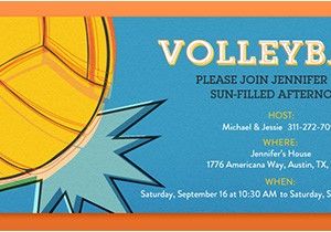 Volleyball Party Invitation Template Fantasy Sports Leagues Online Invitations Evite Com