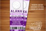 Volleyball Party Invitations Printable Volleyball Ticket Birthday Invitation Sports