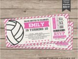 Volleyball Party Invitations Volleyball Invitations Volleyball Birthday Invitations
