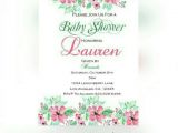 Walgreens Invitations for Baby Shower Floral Pink and Green Baby Shower Invitations 4×6 Walgreens