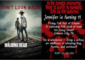 Walking Dead Party Invitations Unavailable Listing On Etsy