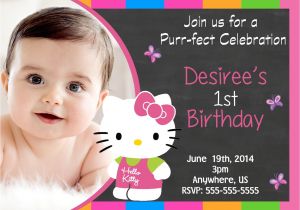 Walmart Customized Birthday Invitations Hello Kitty Birthday Invitations at Walmart – Invitations