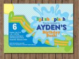 Water Slide Party Invitations Printable Water Slide Birthday Invitation Printable Boy or Girl
