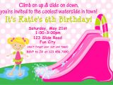 Water Slide Party Invitations Wording Water Party Invitations Gangcraft Net