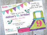 Water Slide Party Invitations Wording Water Slide Birthday Invitation Printable Party by