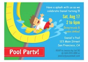 Water Slide Party Invitations Wording Water Slide Birthday Party Invitations Eysachsephoto Com