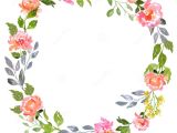Watercolor Floral Wedding Invitation Template Watercolor Floral Card Template Stock Illustration