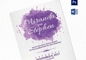 Watercolour Wedding Invitation Template 31 Psd Wedding Templates Free Psd format Download