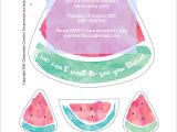 Watermelon Birthday Invitation Template Free Printable Watermelon Party Invites