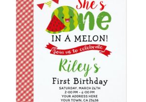 Watermelon Birthday Invitation Template Watermelon Birthday Invitation Zazzle Com