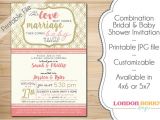 Wedding and Baby Shower Combined Invitations Bination Bridal & Baby Shower Invitation