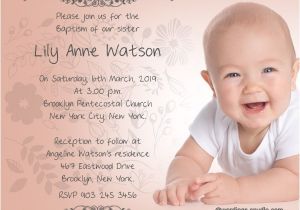 Wedding and Baptism Invitation Text Baptism Invitation Wording Samples Wordings and Messages