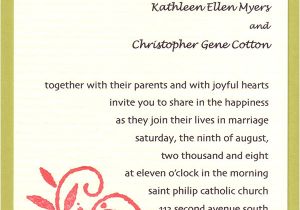 Wedding Card Invitation Example 20 Popular Wedding Invitation Wording Diy Templates