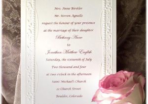 Wedding Card Invitation Example formal Wedding Invitation Wording Fotolip Com Rich Image