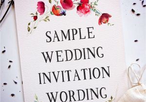 Wedding Card Invitation Example Wedding Invitation Wording Creative and Traditional A