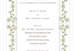 Wedding Card Invitation Wordings Sri Lanka Wedding Invitation Template Template Sample