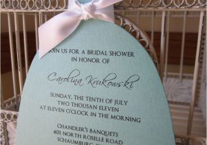 Wedding Dress Cut Out Bridal Shower Invitations the original Aqua Bridal Shower Die Cut Dress