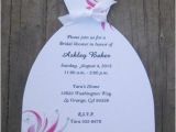 Wedding Dress Cut Out Bridal Shower Invitations Wedding Dress Bridal Shower Invitations with Swirls Set Of