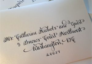 Wedding Envelope Fonts Hand Written Calligraphy Envelopes Onepaperheart