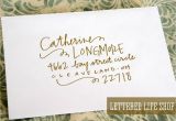 Wedding Envelope Fonts Wedding Calligraphy Envelope Addressing Gold Modern