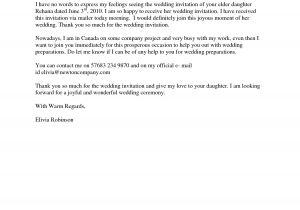 Wedding Invitation Acceptance Letter Wedding Acceptance Letter formal Wedding Acceptance